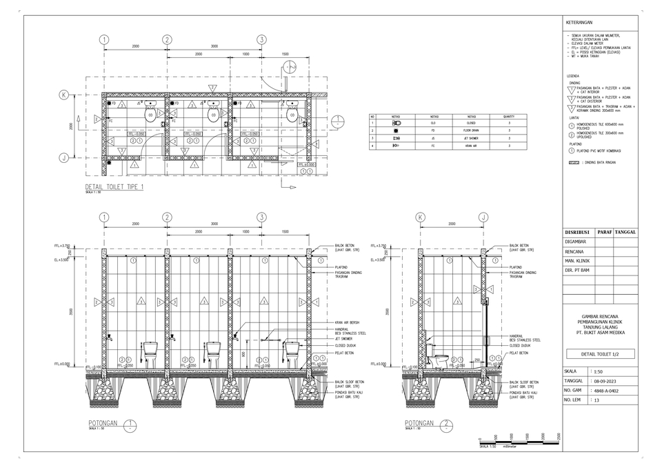 CAD Drawing - Pembuatan Gambar Kerja DED Konstruksi Bangunan - 6