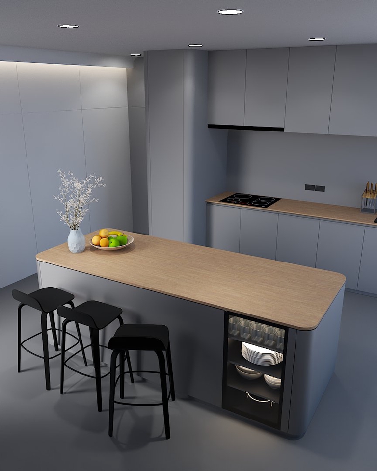 3D Perspective - รับขึ้นโมเดล 3D (sketchup) และทำ Perspective render. - 4