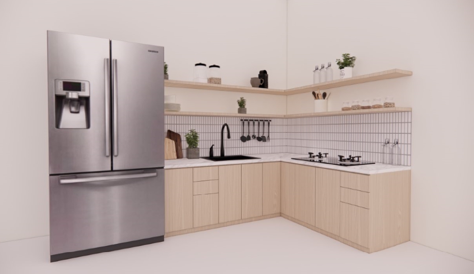 3D & Perspektif - Jasa Desain Interior Furniture Custom / Kitchen Set - 3