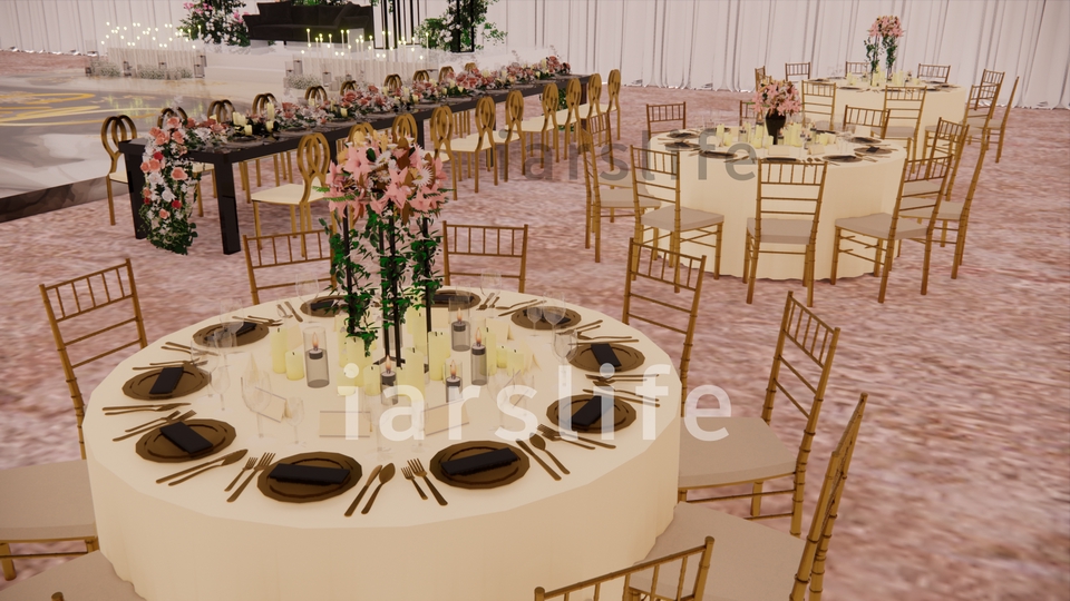 3D & Perspektif - 3D Wedding Decor | Dekorasi Pernikahan | Engagement | Birthday - 5