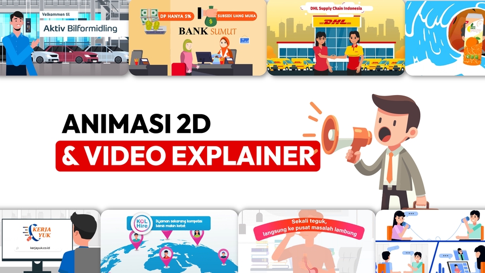 Jasa Pembuatan Motion Graphic & Animasi Explainer - Video Explainer : Infografis, Presentasi, dan Promosi Sosial Media, Cepat!