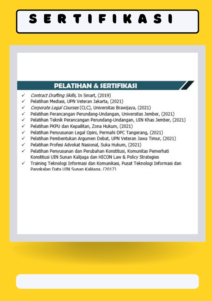 Hukum - Drafting Perjanjian, Konsultasi Hukum, Legal Opinion dan Dokumen Hukum Lainnya - 4