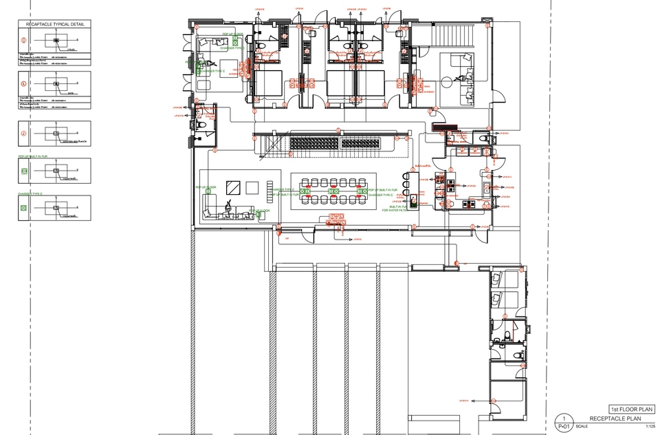 แบบแปลนบ้านชั้นเดียว พร้อมระบบไฟฟ้า ประมาณราคาก่อสร้าง