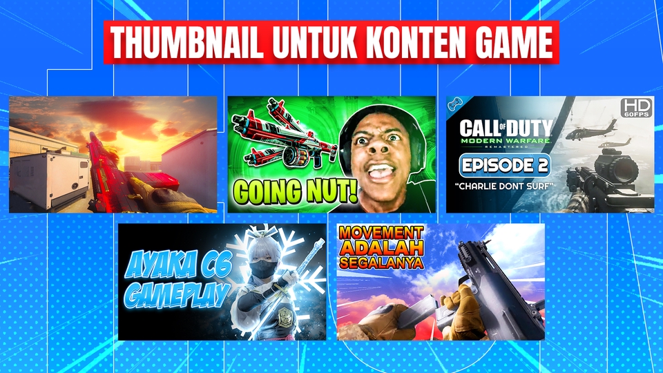 Banner Online - Desain Thumbnail Youtube Untuk Berbagai Konten - 3