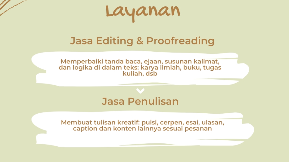 Penulisan Konten - Jasa Penulisan Puisi, Cerpen, Esai, Ulasan Produk, dan Captions atau Konten Lainnya - 1