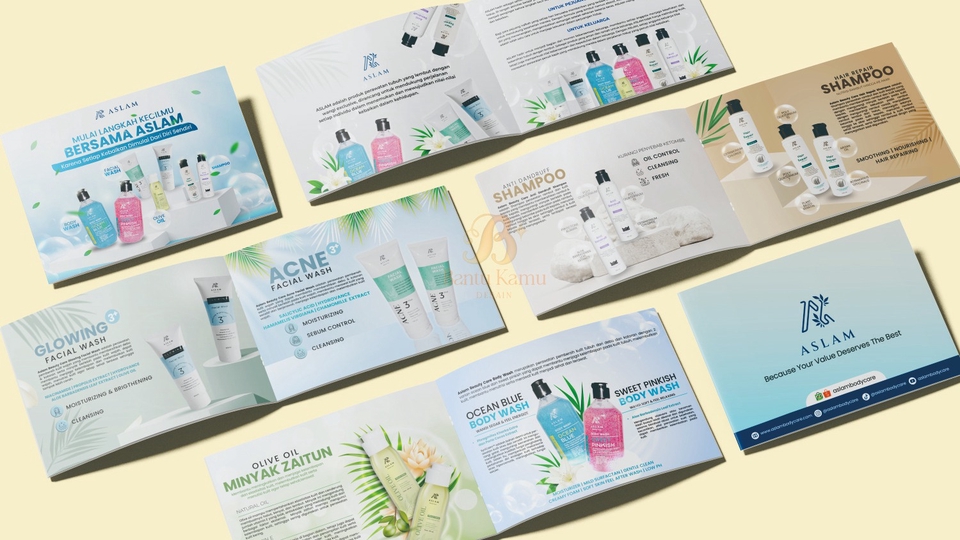 Desain portofolio jasa pembuatan CV dan resume menarik Axlam, contoh desain CV unik dan profesional.