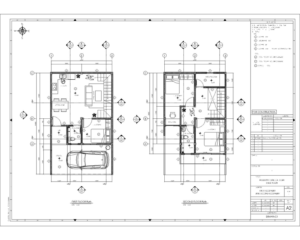 Jasa drafter autocad murah, pembuatan denah rumah 2 lantai, drafter freelance, autocad murah