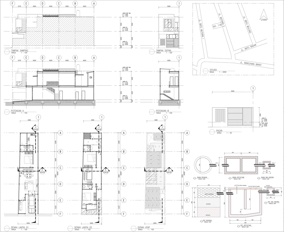 CAD Drawing - Jasa Desain Dan Gambar Kerja Bangunan 2D - 2