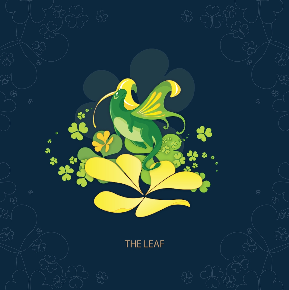 ออกแบบตัวละครเกม สร้างฉากเกม ใบไม้ เขียว เหลือง นางฟ้า