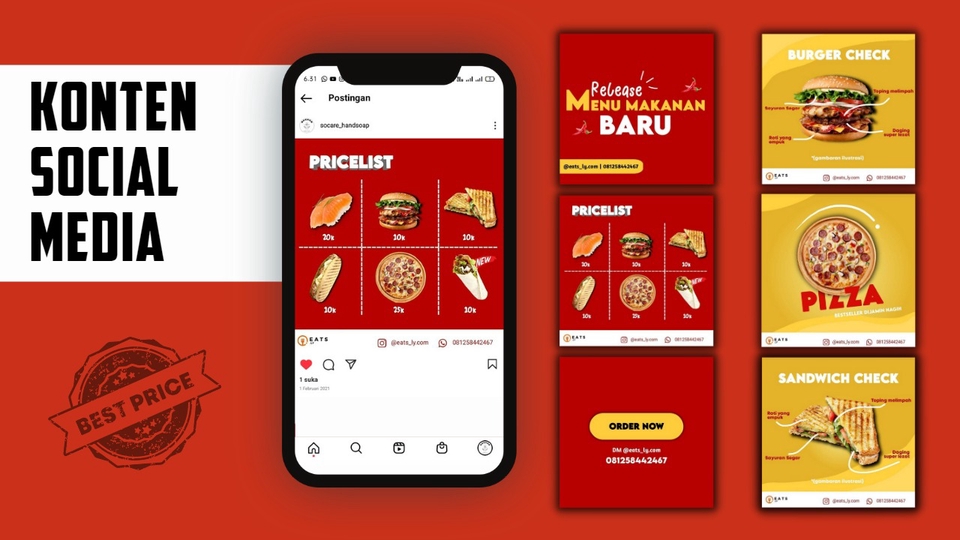 Desain Sosial Media | Banner Onlie | Feeds olshop | Harga Terjangkau