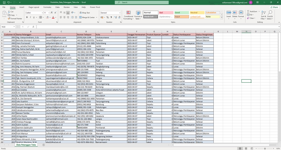 Data entry