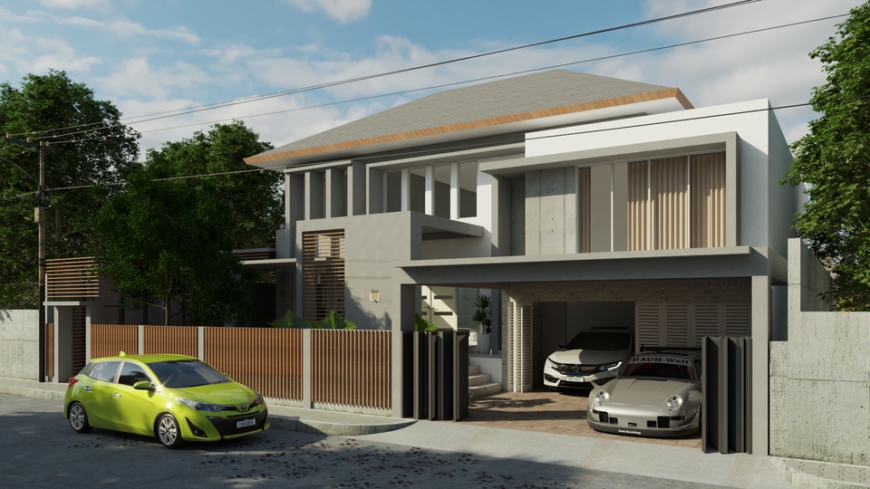 3D & Perspektif - Render 3D Interior dan Exterior - 3