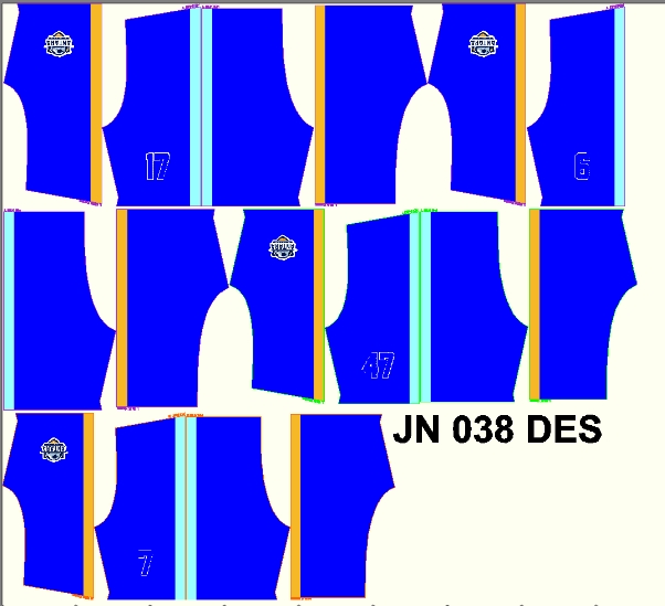 Desain kaos olahraga custom dengan berbagai motif dan warna