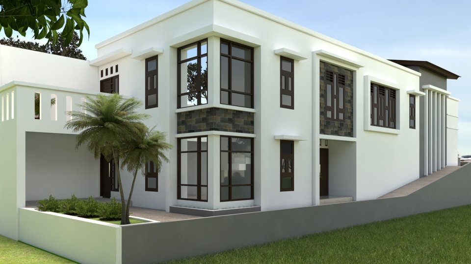 3D & Perspektif - 3D bangunan Rumah tinggal, Ruko, dan Gedung - 1