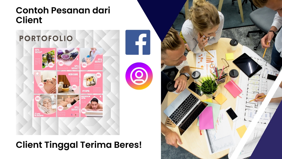 Contoh desain banner instagram untuk promosi website dan media sosial. Jasa pembuatan banner instagram, banner facebook, dan desain banner online shop.