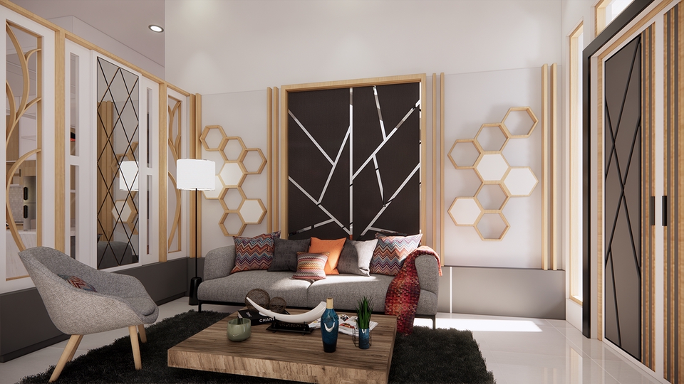 3D & Perspektif - 3D DESAIN INTERIOR & VISUALISASI - 15