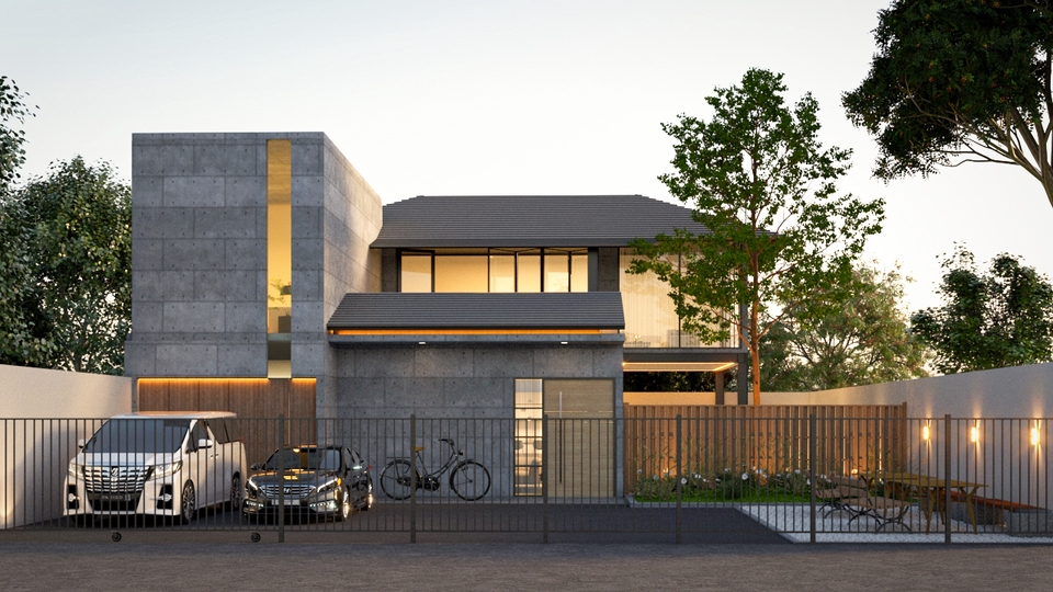 3D & Perspektif - Render realistis eksterior rumah, apartemen, dan perumahan developer. - 5
