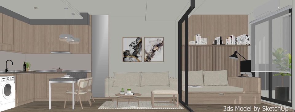3D Perspective - รับทำ 3ds Perspective โดย SketchUp+Vray - 4