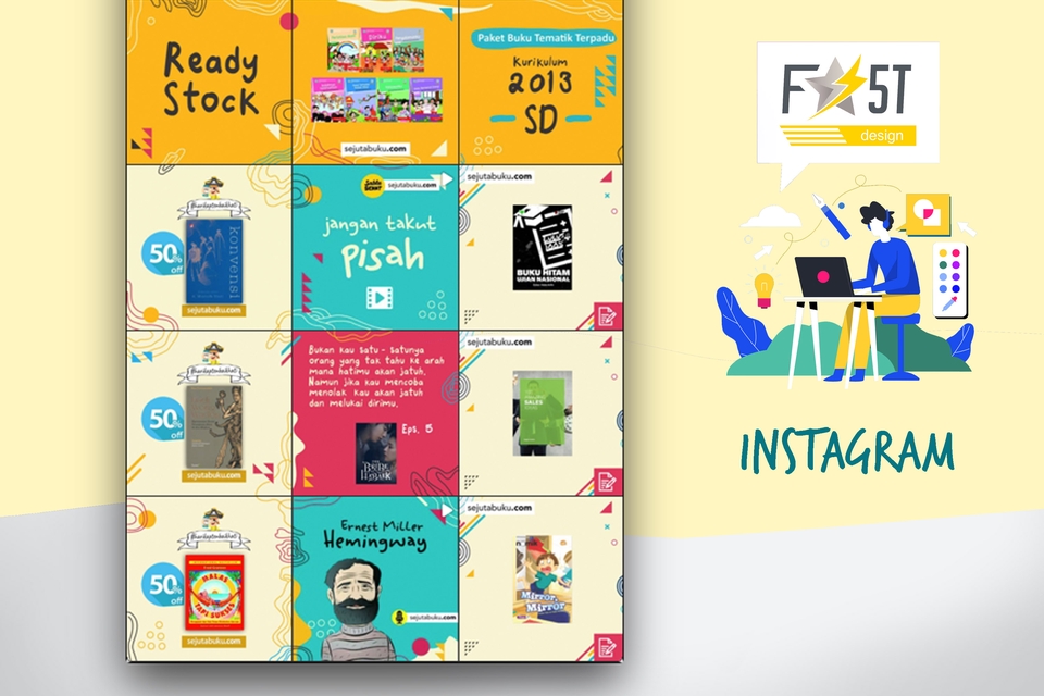 Banner Online - Paket Percobaan Design Feed Story Caption Instagram - 9