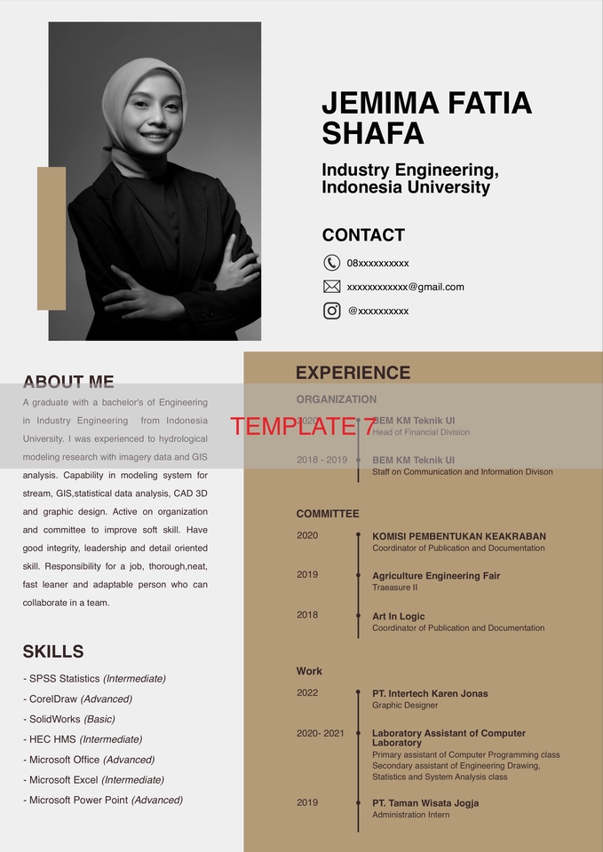 Portfolio & Resume - Desain CV Creative & ATS - 9