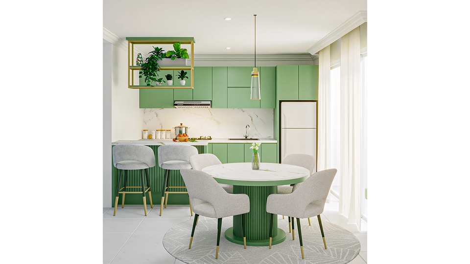 3D & Perspektif - Design 3D Kitchen Set & Render - 1