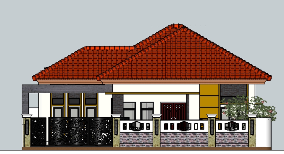 3D & Perspektif - DESAIN 3D RUMAH/TOKO/BANGUNAN - 5