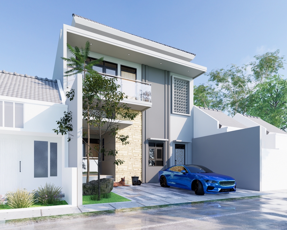 Jasa pembuatan animasi 3d rumah modern minimalis
