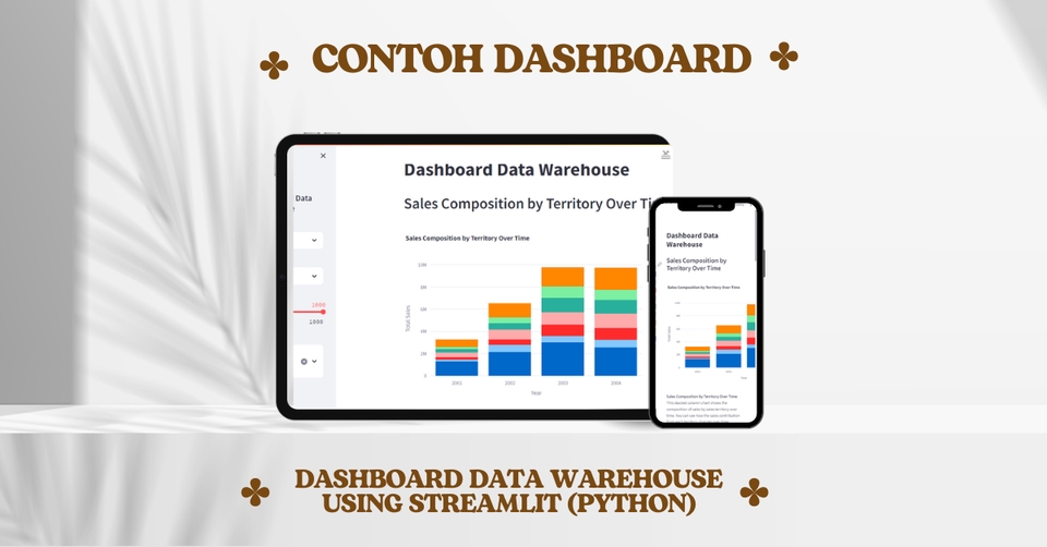 Contoh dashboard data warehouse menggunakan streamlit (python) - jasa olah data spss, jasa olah data statistik, analisis deskriptif spss, jasa pembuatan dashboard excel