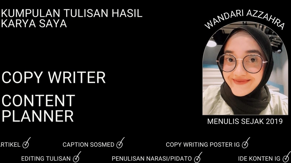 Jasa Penulisan & Pembuatan Caption Instagram dan Sosial Media - Jasa Pembuatan Content Planning, Copywriting Poster & Caption Instagram