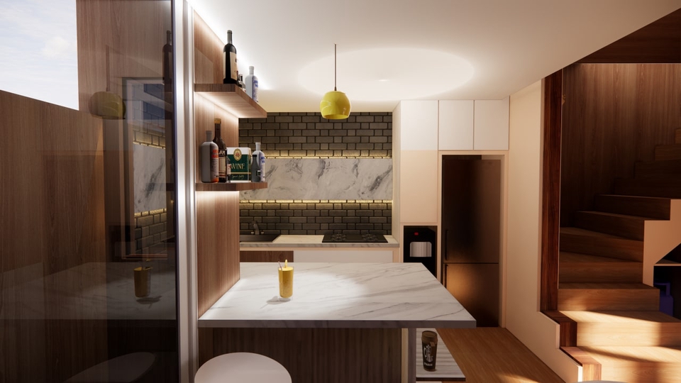 3D & Perspektif - Design Interior, Exterior 3D Render Rumah, Office, cafe dll - 9