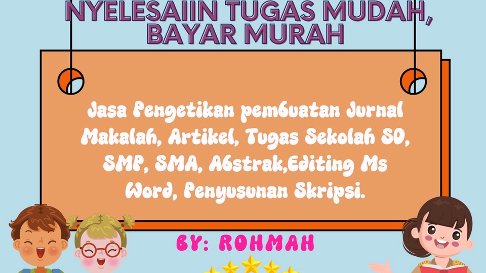 Pengetikan Umum - JASA PENGETIKAN MAKALAH, ARTIKEL, JURNAL, TUGAS SEKOLAH SD, SMP, SMA, KULIAH - 1