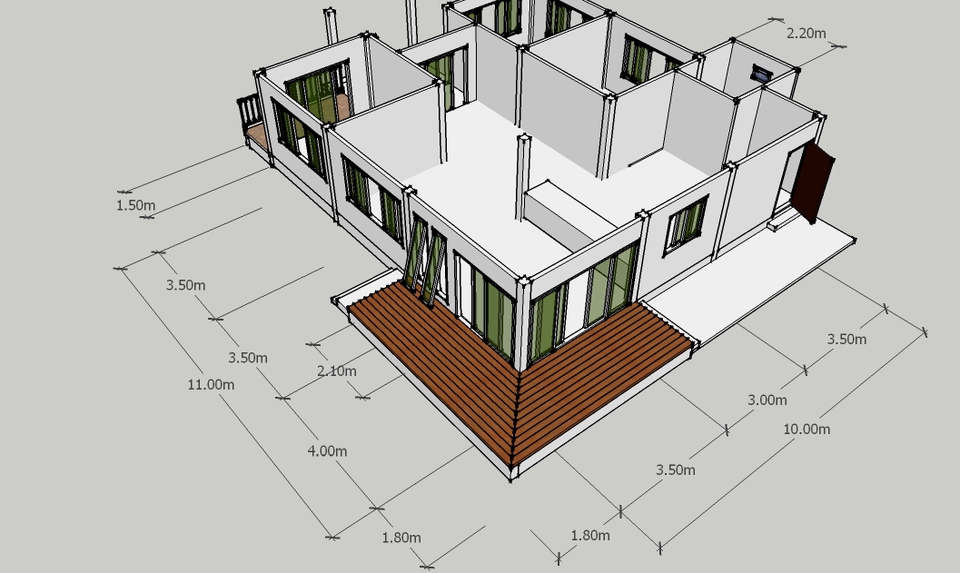 รับเขียนแบบบ้านชั้นเดียว 3D แบบบ้านพร้อมBOQ ออกแบบบ้าน เขียนแบบโครงสร้างบ้าน ประมาณราคาก่อสร้าง
