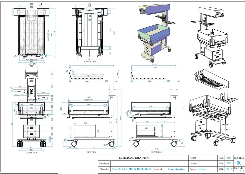 CAD Drawing - JASA GAMBAR TEKNIK, MESIN, PART, PRODUK MAUPUN TOOLS (3D + 2D) - 10