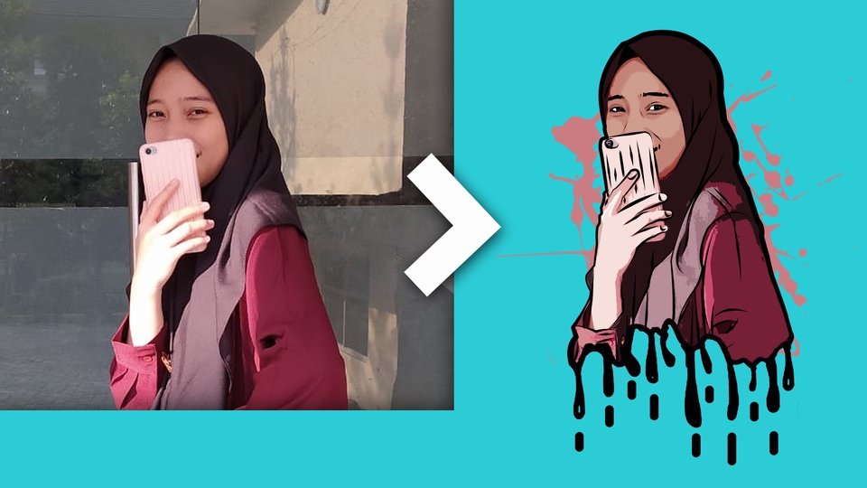 Edit Gambar & Photoshop - EDIT VECTOR, SPLATTER EFFECT, PHOTO MANIPULATION PHOTOSHOP dll, jadi dalam 2x24 jam - 1