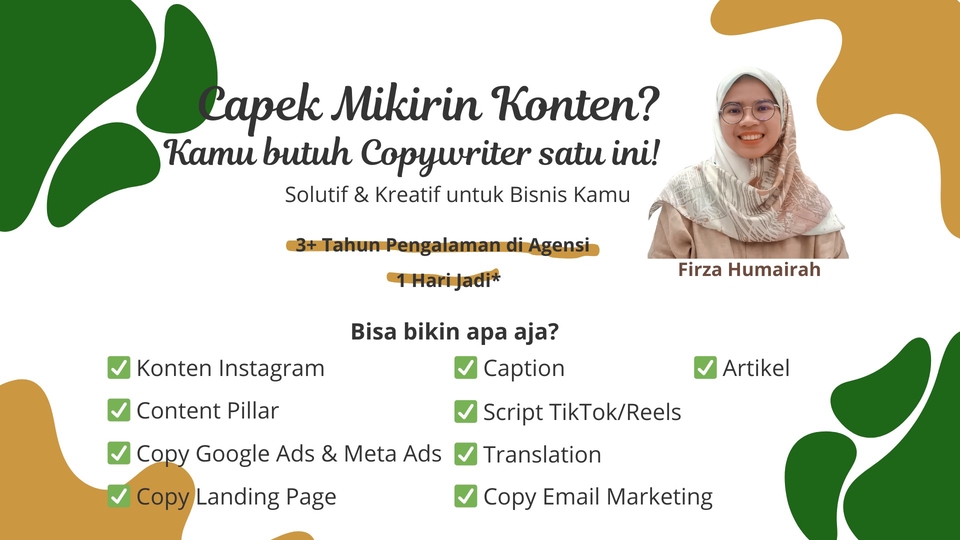 Jasa Copywriting untuk Konten Website, Media Sosial, Artikel, dan Lainnya - Copywriter Profesional - Harga Terjangkau - Indonesia