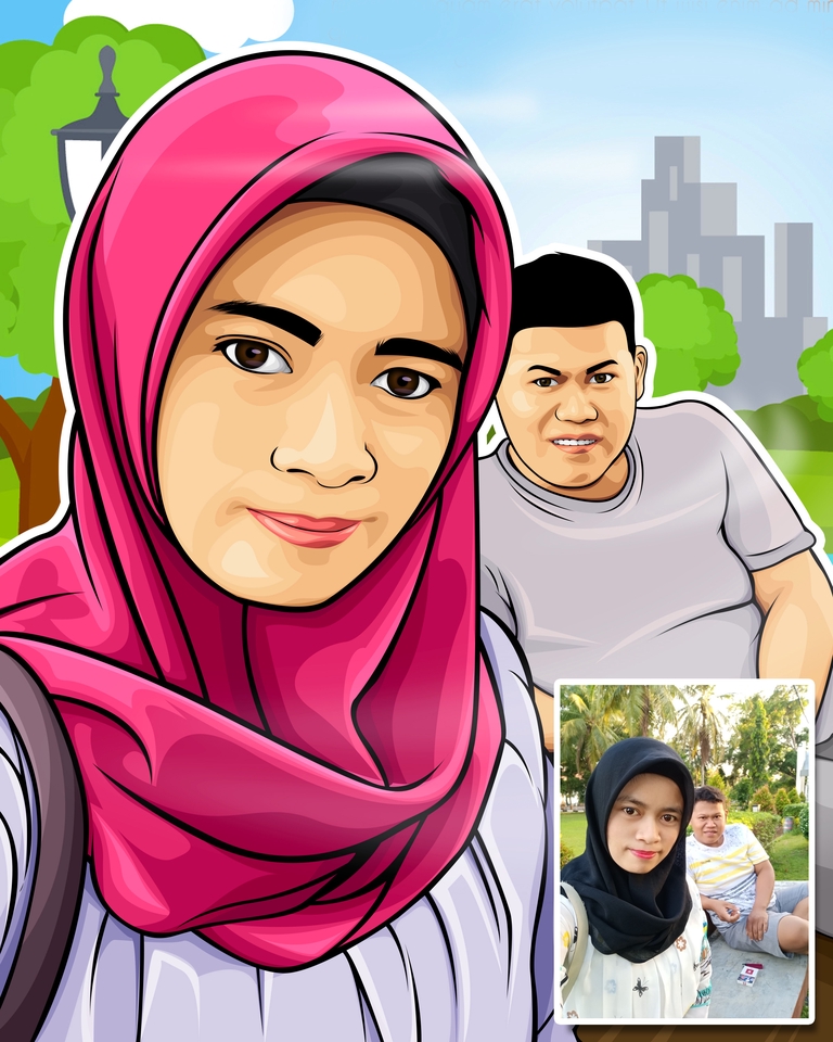 Gambar dan Ilustrasi - Jasa Editing Vector/ Kartun (Wedding/ Birthday/ Graduation/ farewell) - 5