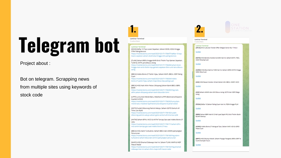Jasa Lainnya - Web Scraping, Data Mining Python, Data Crawling, Bot Telegram - 2