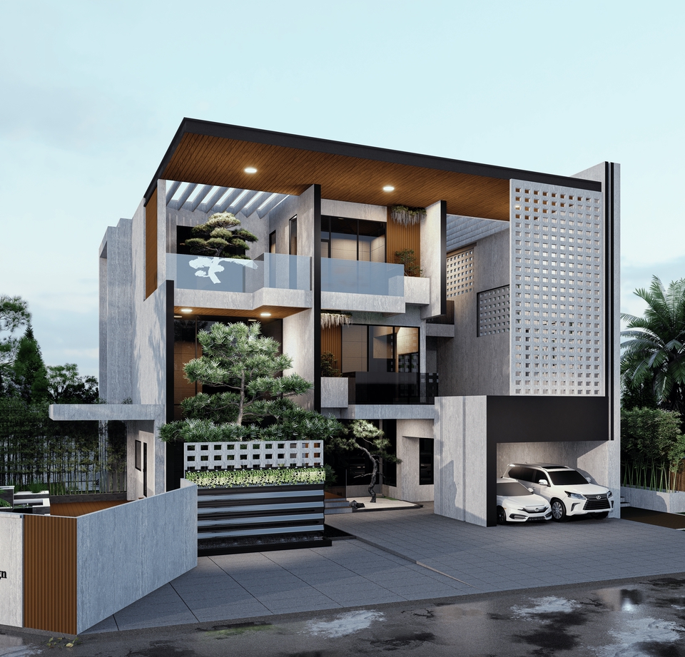รับทำโมเดลบ้าน 3d 3d model บ้านพักอาศัย แบบโมเดลบ้าน 3 มิติ