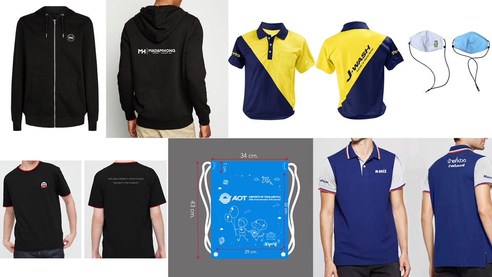 วาด/ออกแบบแพทเทิร์นเสื้อผ้า - ออกแบบเสื้อโปโล เสื้อยืด เสื้อกีฬา ชุดชั้นในชาย ชุดแฟชั่นชาย-หญิง - 1