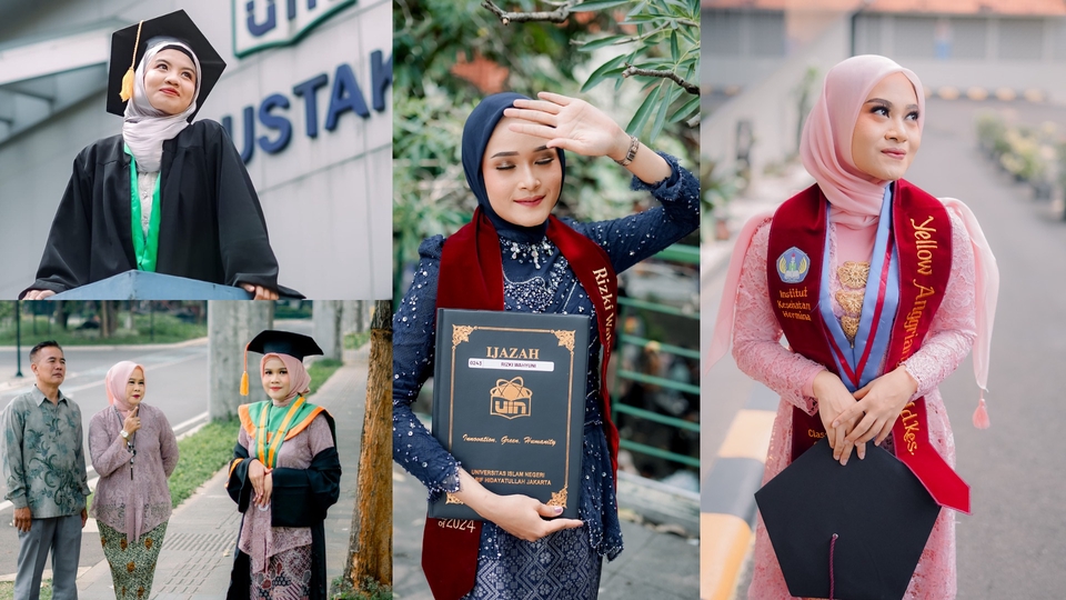 Jasa Fotografi Wisuda Profesional: Foto prewedding, foto produk, dan dokumentasi acara wisuda.  Fotografer freelance berpengalaman. Harga terjangkau.