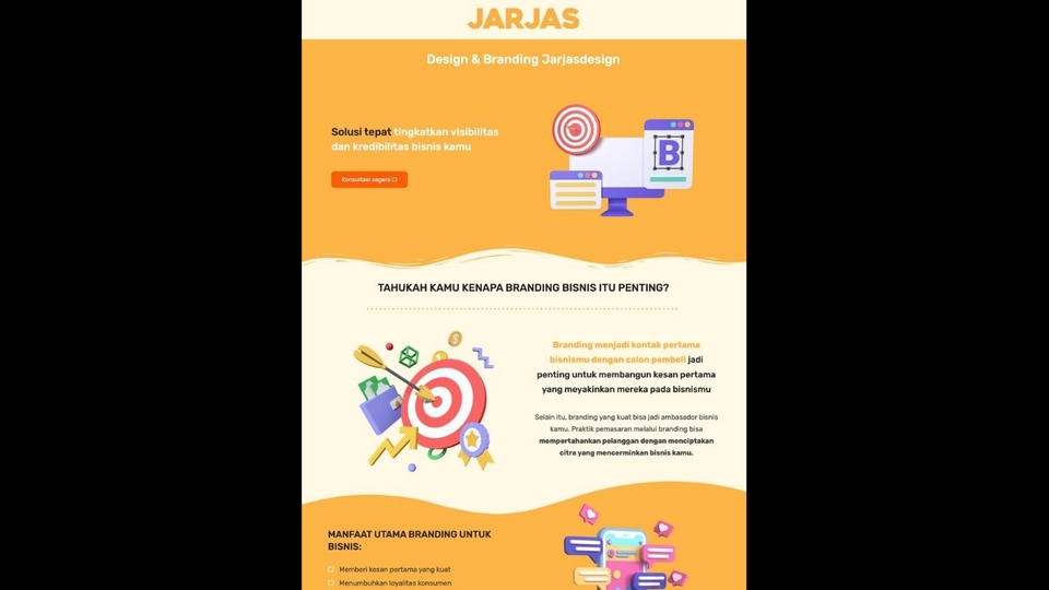 Web Development - LANDING PAGE SIMPEL, CLEAN, SERTA RESPONSIVE SEMUA DEVICE - 1