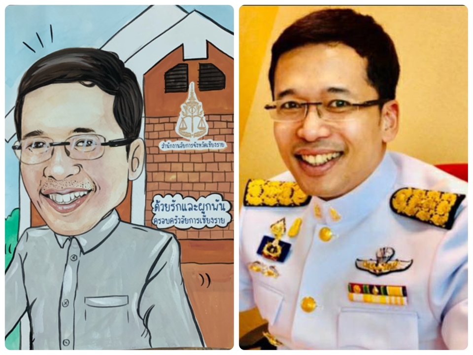 วาดภาพล้อเลียน - ภาพวาดการ์ตูนล้อเลียนเขียนมือ ( Painting ) - 4