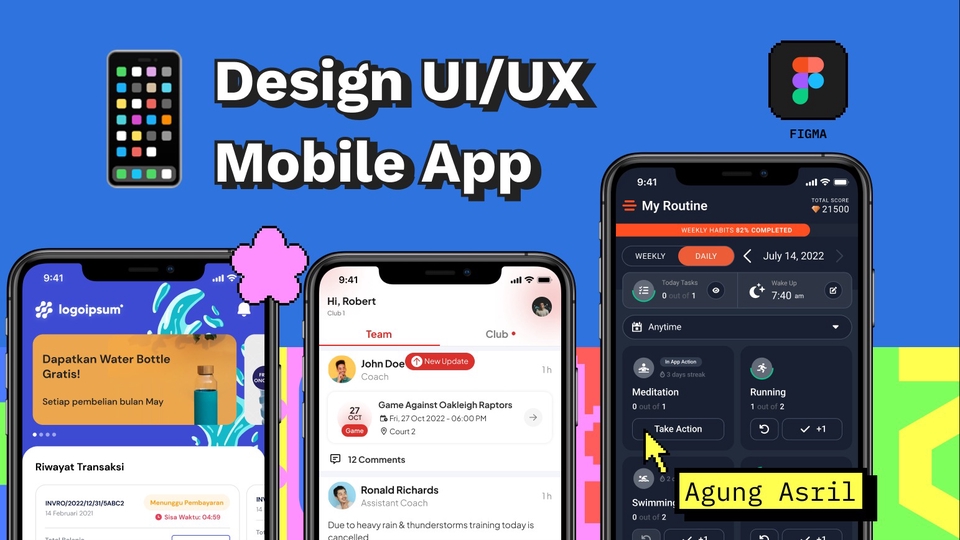 UI & UX Design - Design Mobile App / Aplikasi Mobile (UI/UX) - 1