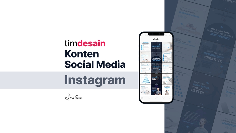 Banner Online - DESAIN KONTEN INSTAGRAM MINIMALIS TAPI MODEREN - 1