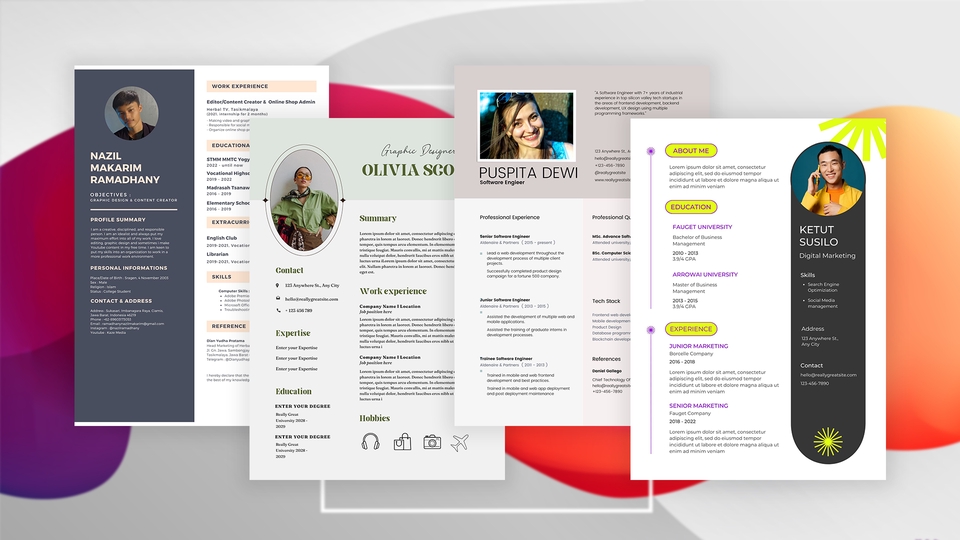 Portfolio & Resume - Desain CV, Resume & Portfolio Revisi Unlimited, Modern & Professional - 2