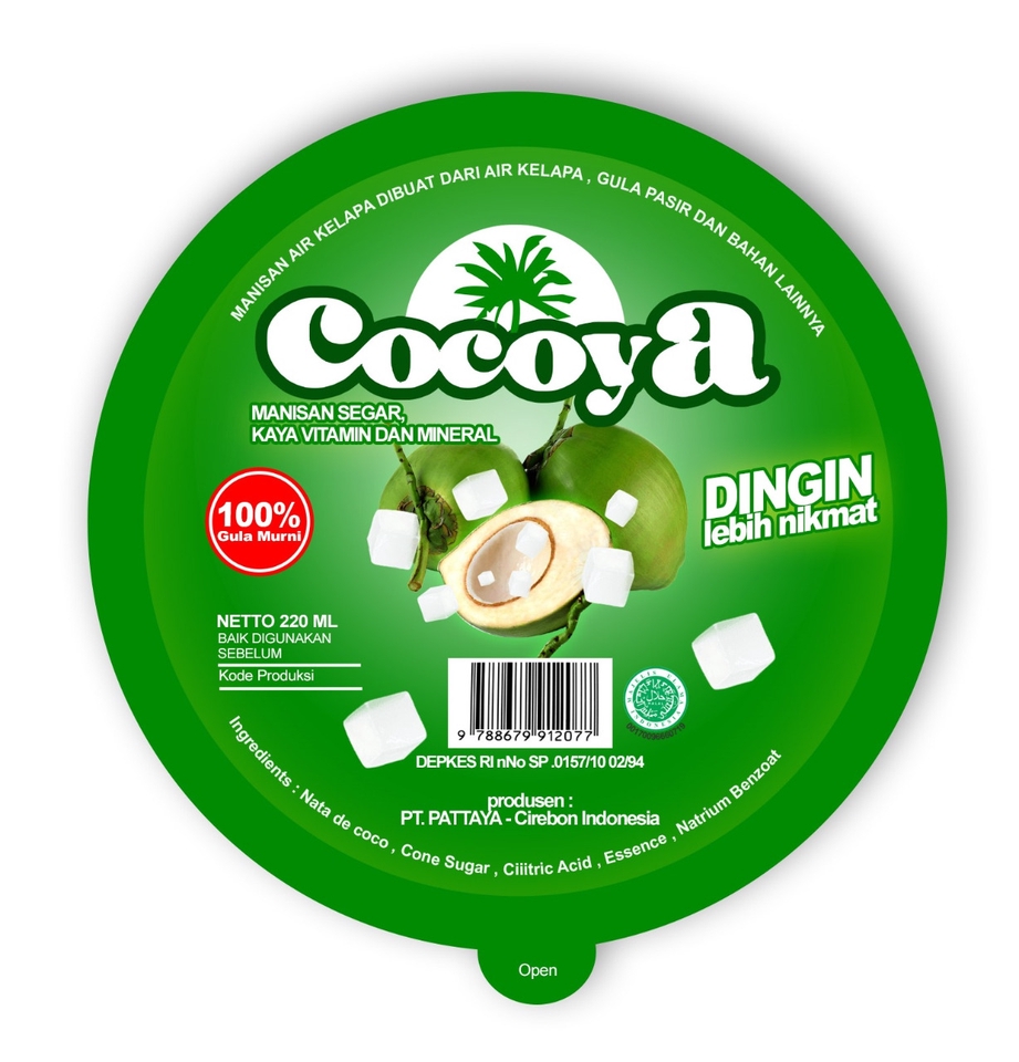 Jasa desain logo makanan Cocoya, desain logo minuman es kelapa, desain logo online shop, buat logo esport, desain logo perusahaan, logo warung makan