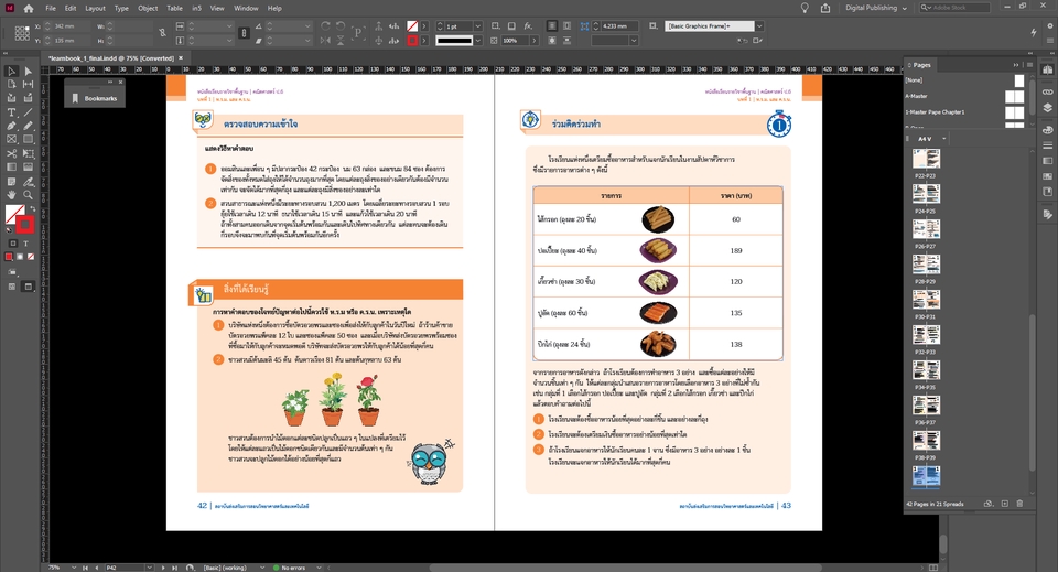สื่อสิ่งพิมพ์และนามบัตร - รับจัดหน้าหนังสือด้วยโปรแกรม Adobe InDesign - 3