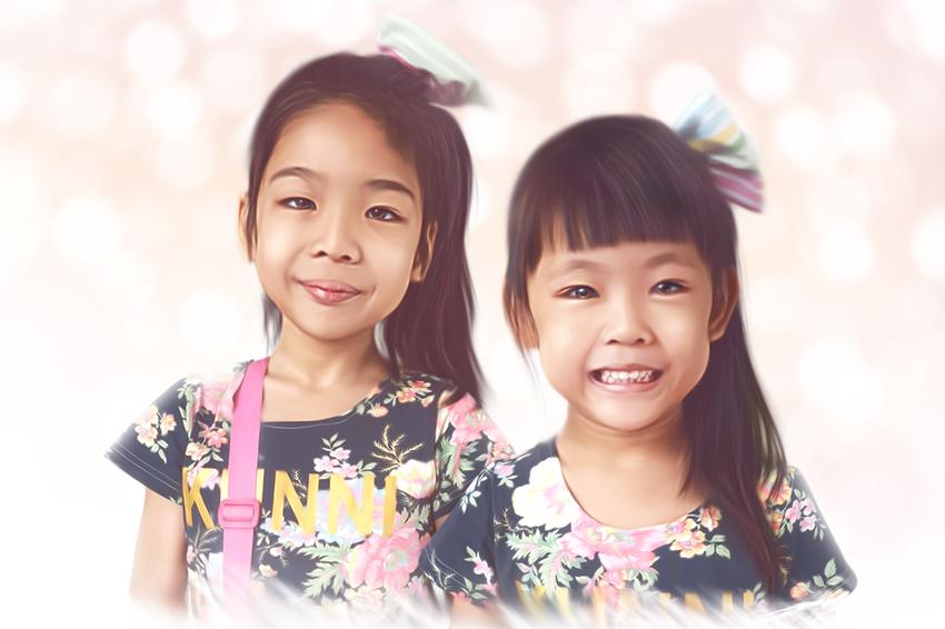 วาดภาพเหมือน Portrait - วาดรูปเหมือนจากภาพถ่าย Digitalpaint - 3