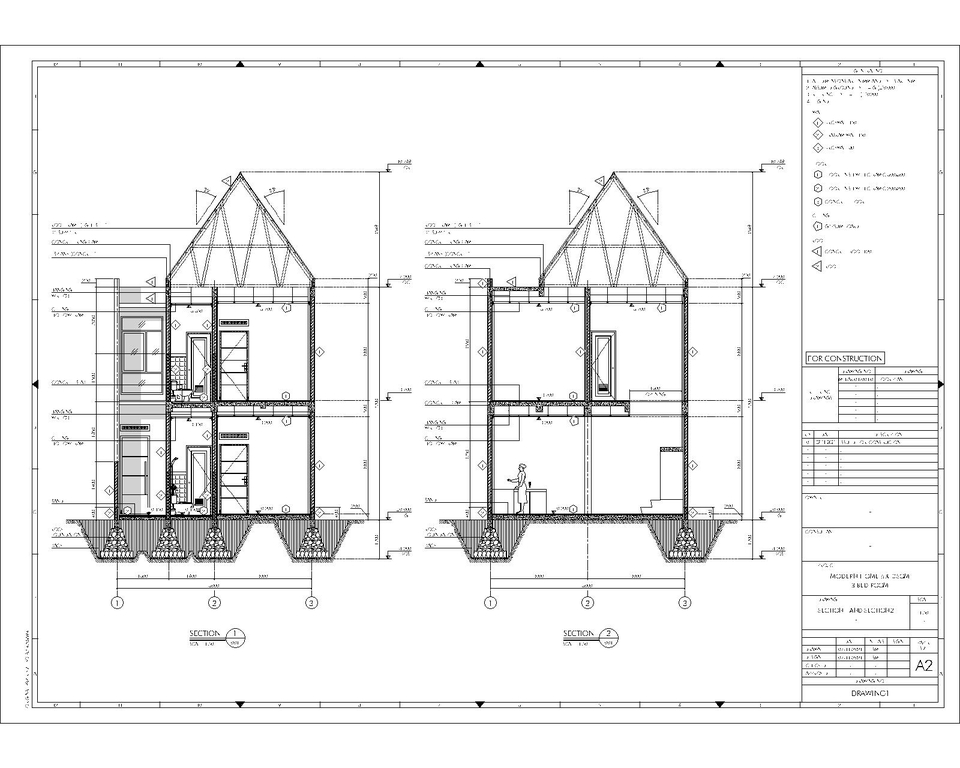 Jasa drafter autocad murah untuk pembuatan gambar desain rumah minimalis modern dengan detail yang lengkap.