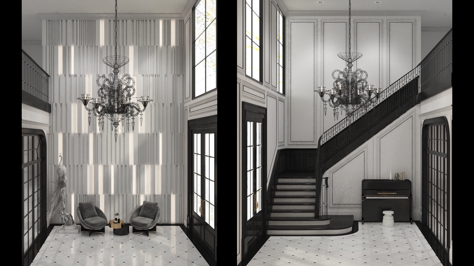 รับทำภาพ Perspective Interior Design